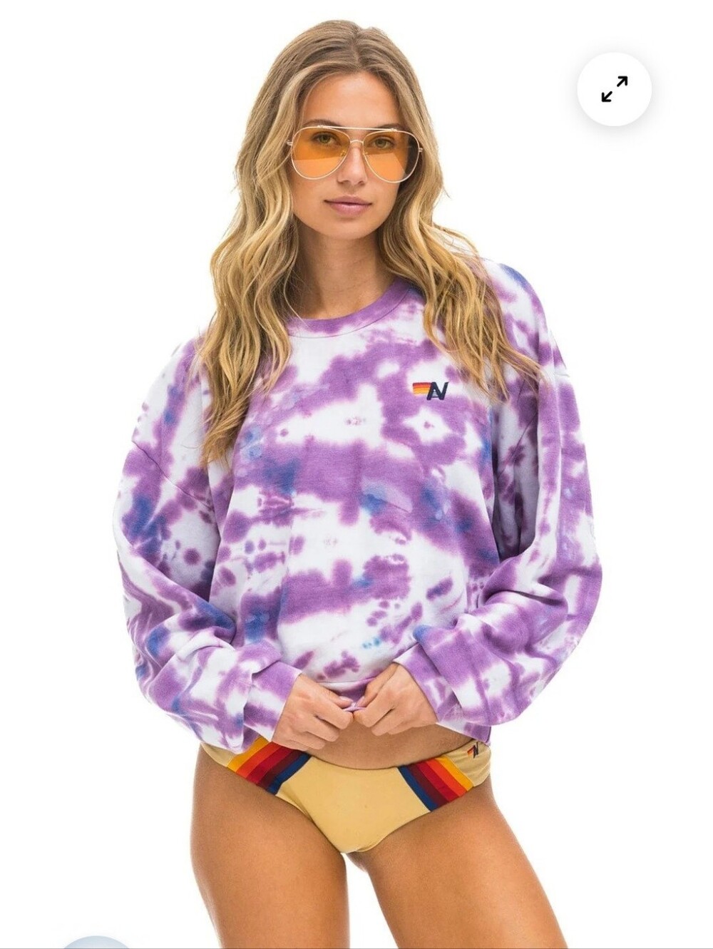 Aviator Nation Hand Dyed Crew Sweatshirt